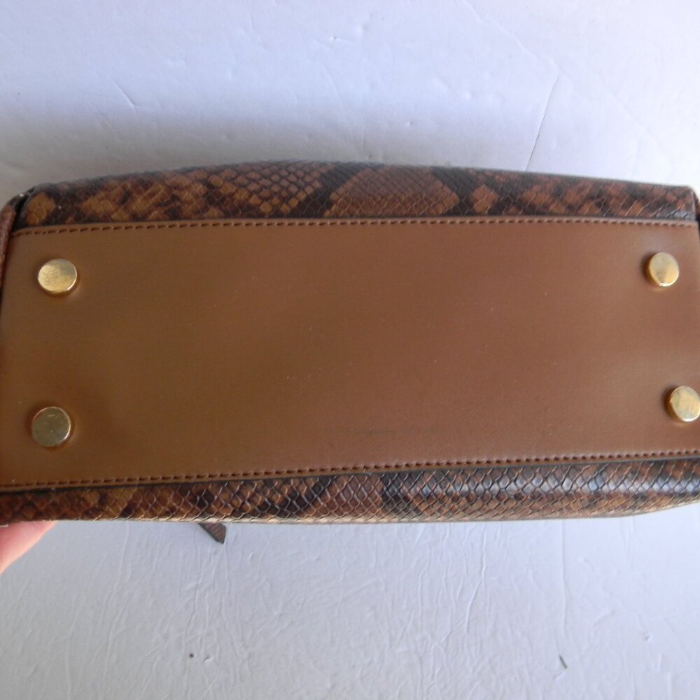 Michael Kors Elson Brown Snake Python Embossed Le… - image 6